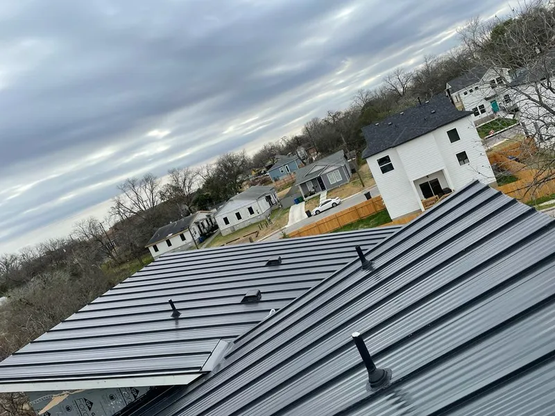 Standing seam metal roof panels with vents for Skylight Repair in Fruita